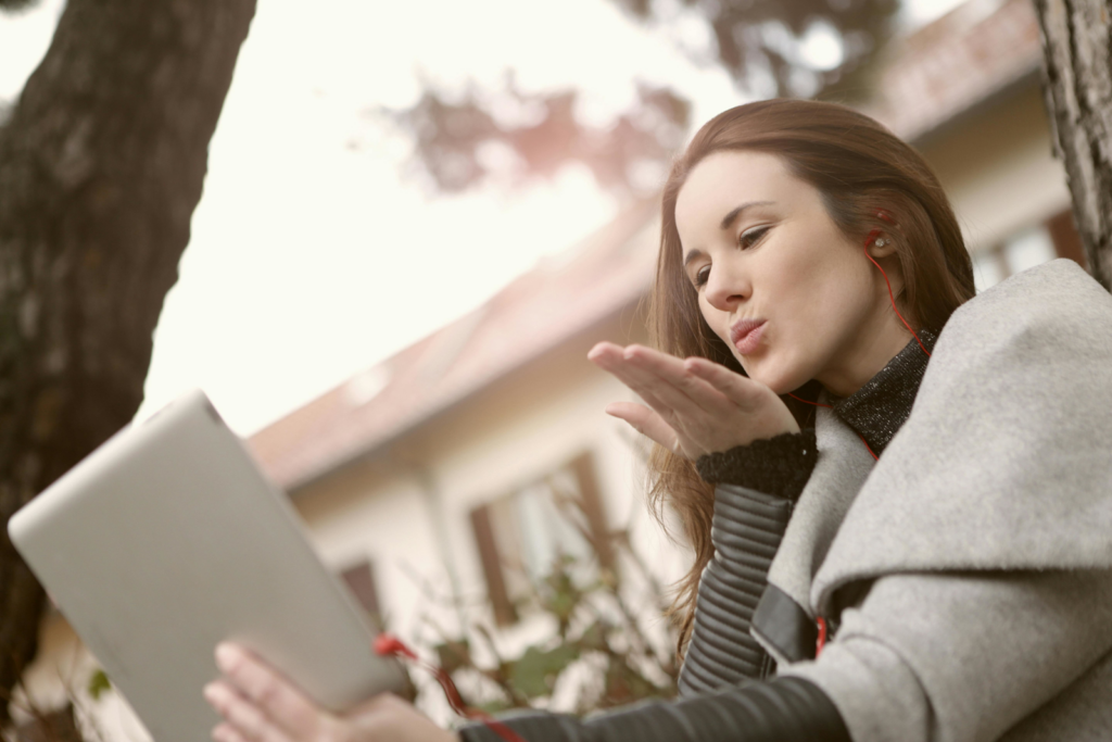 webcammodel aan het cammen